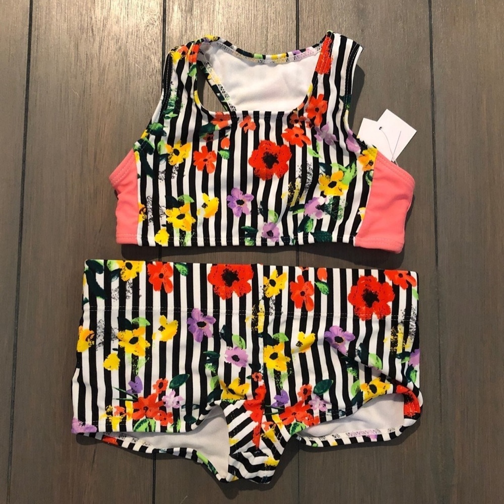 Joe boxer Floral Striped Two-Piece Set